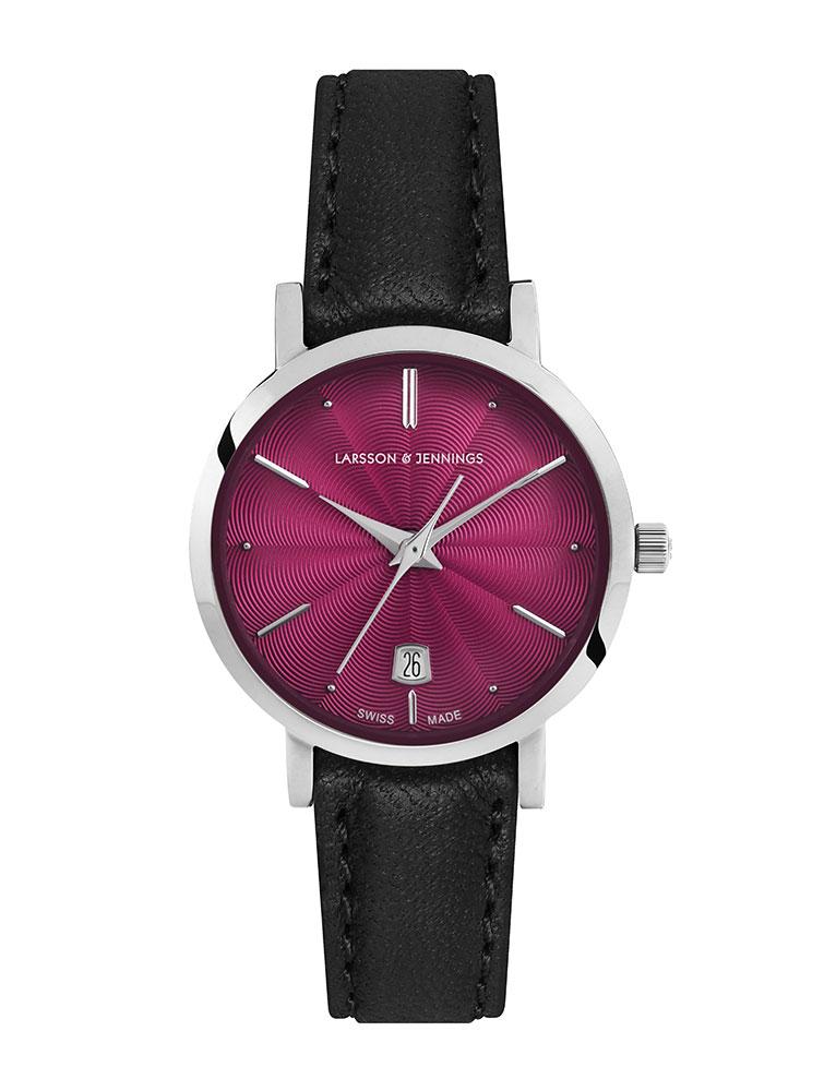 Aurora Leather 26mm Silver Pink