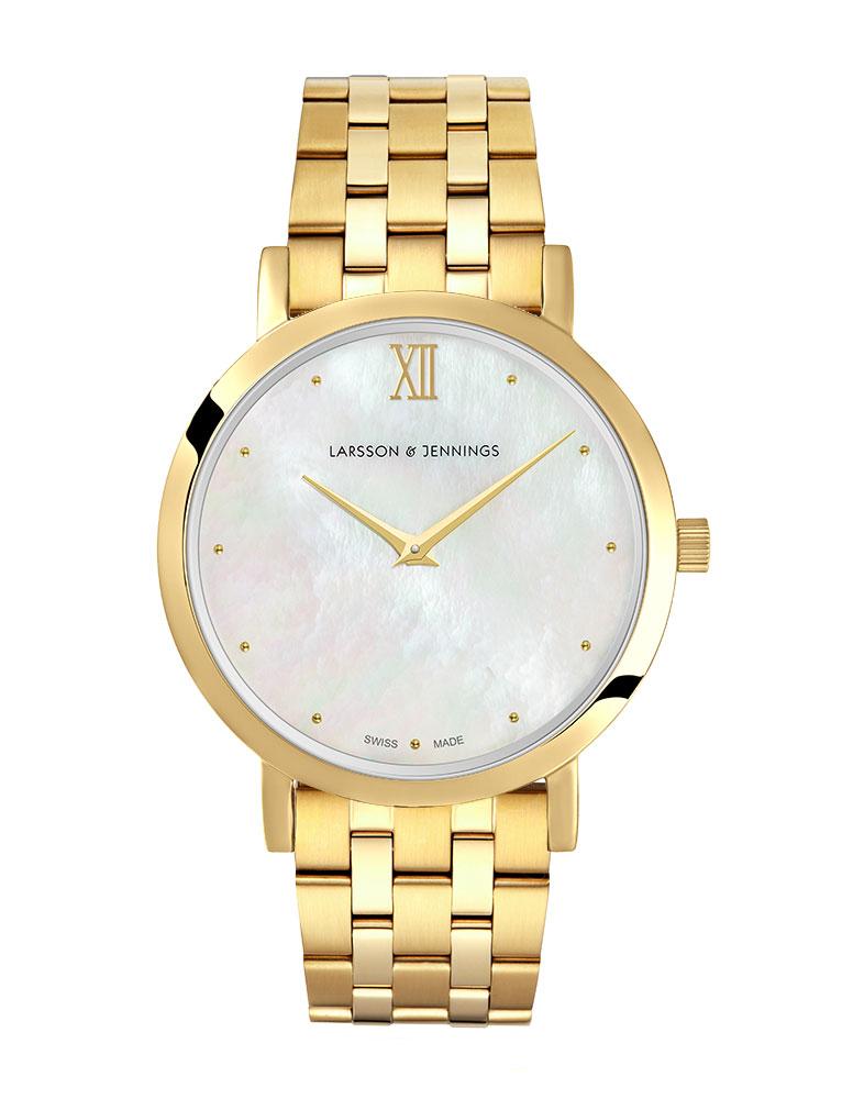 Bernadotte Lugano Vasa Link 33mm Gold Pearl