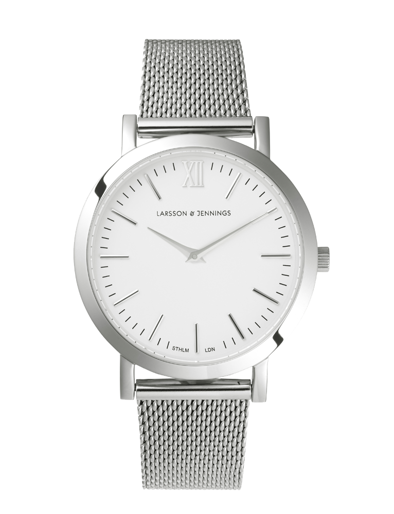 Lj Classic Lugano Milanese 33mm Silver White
