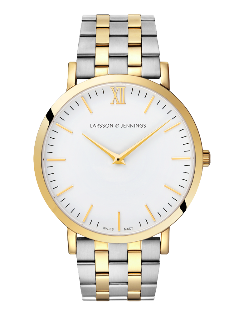 Lj Classic Lugano Vasa Link 40mm Gold White