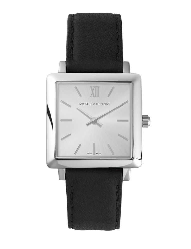 Solaris Norse Leather 34mm Silver