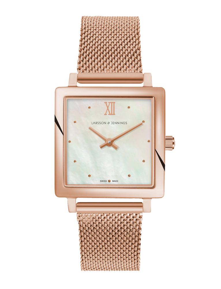 Bernadotte Norse Milanese 34mm Rose Gold Pearl