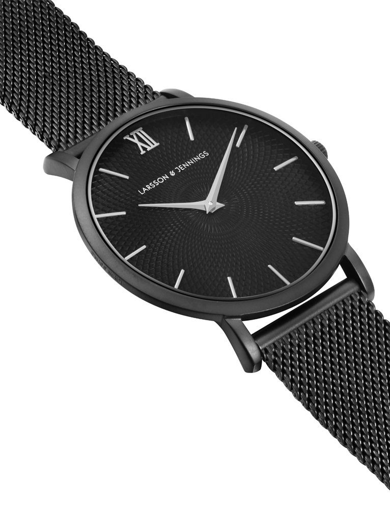 Sloan Guilloche Milanese 40mm Black