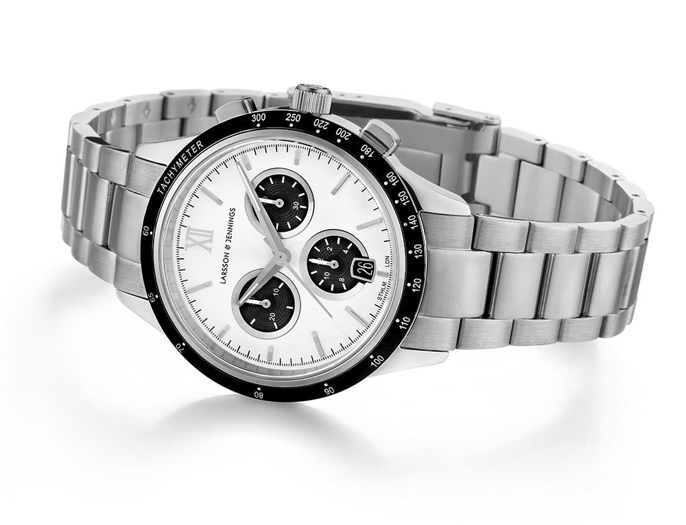 Rally Vasa Link 39mm Silver Black White