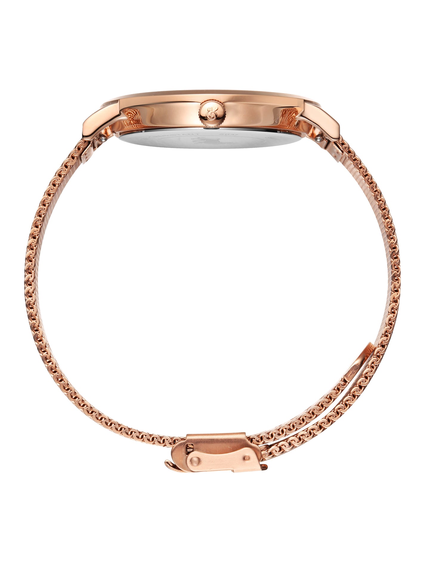 Aurora Milanese 38mm Rose Gold White