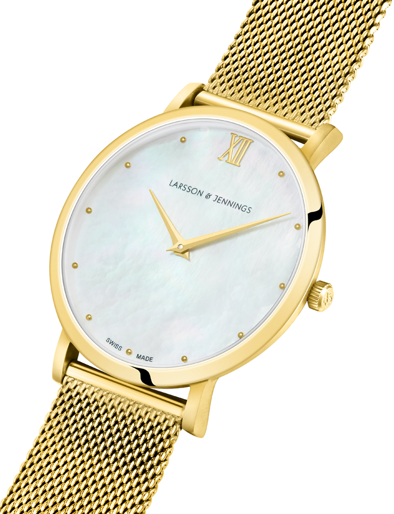 Bernadotte Lugano Milanese 40mm Gold Pearl