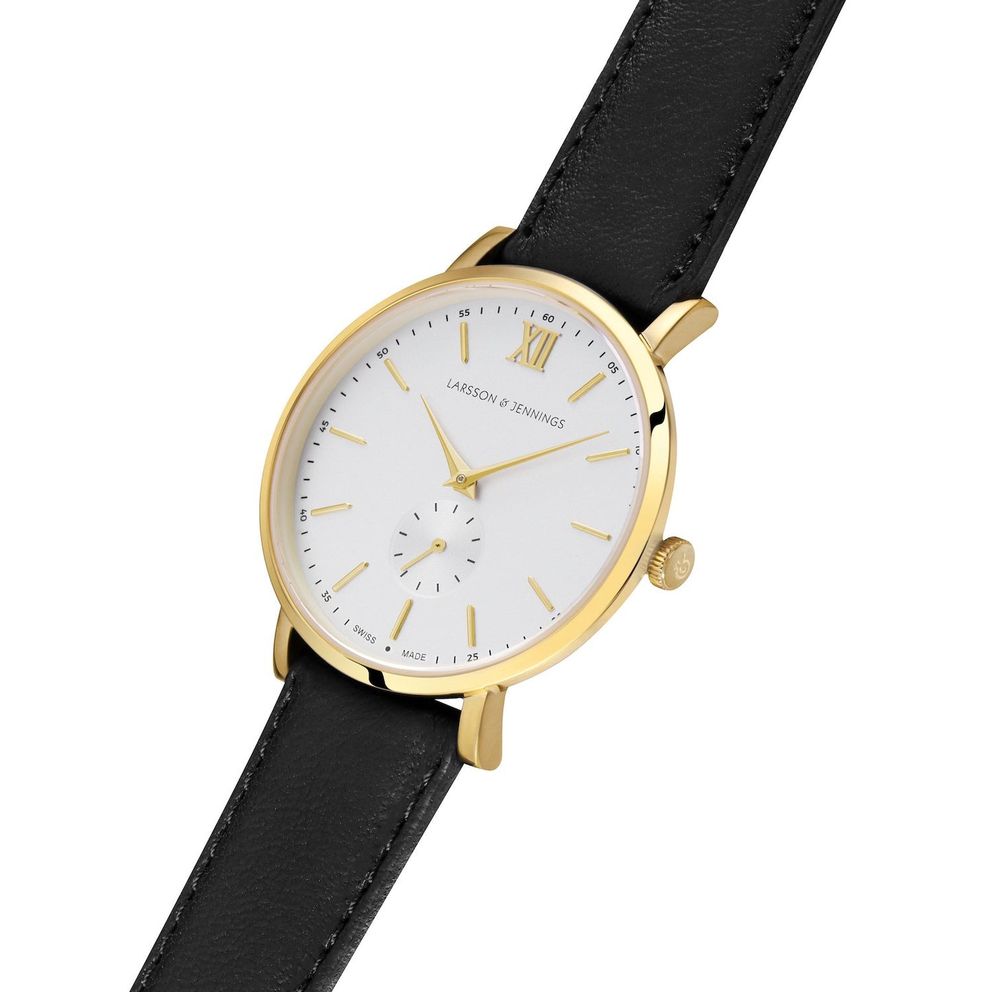 Jura Leather 38mm Gold White