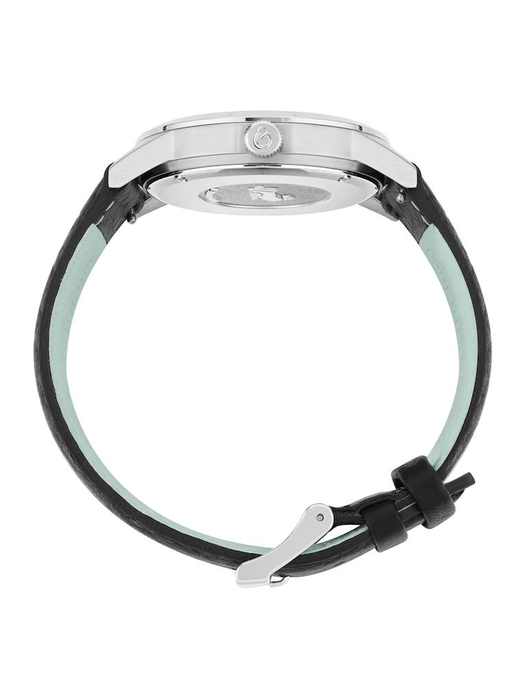 Velo Textured Sunray Leather 39mm Silver White