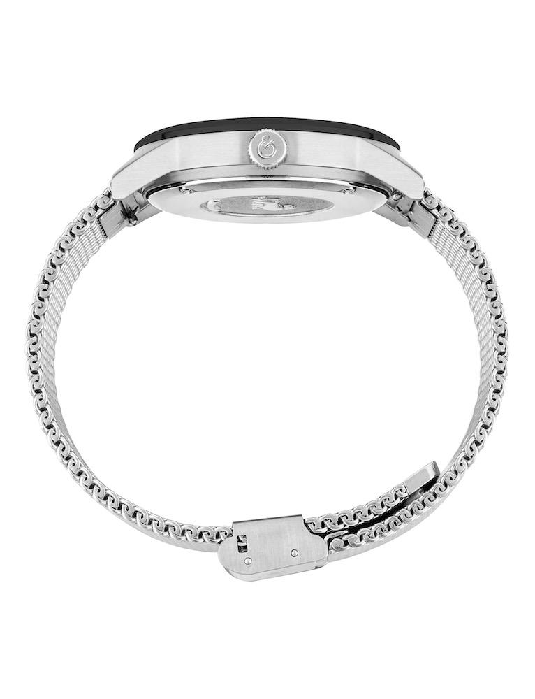 Velo Textured Sunray Milanese 39mm Silver Black
