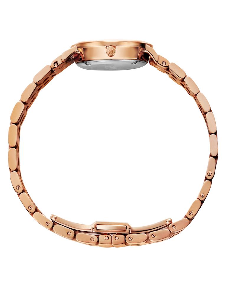 Aurora Vasa Link 26mm Rose Gold White