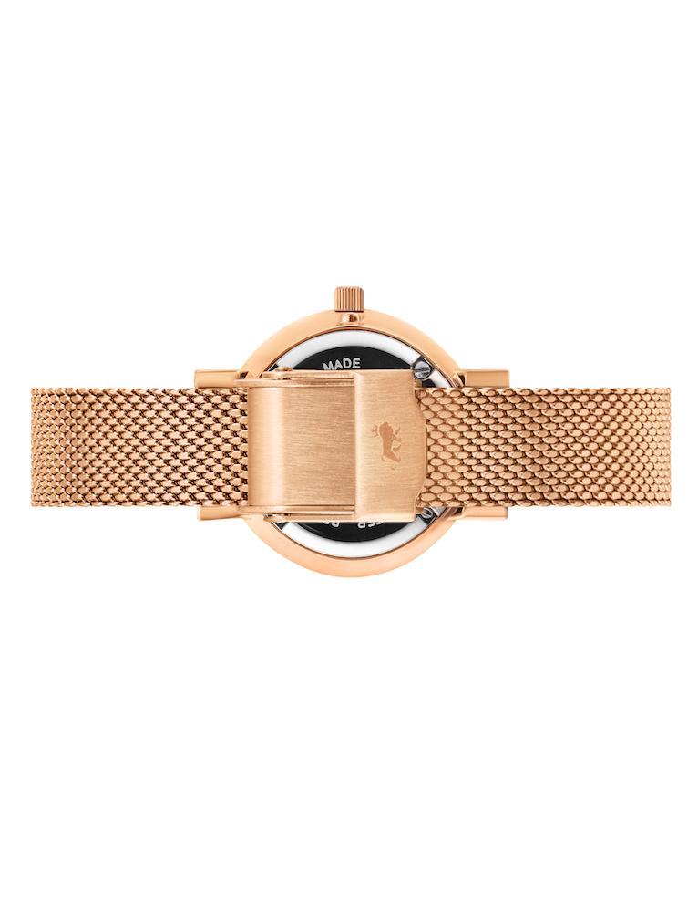 Aurora Milanese 26mm Rose Gold Black