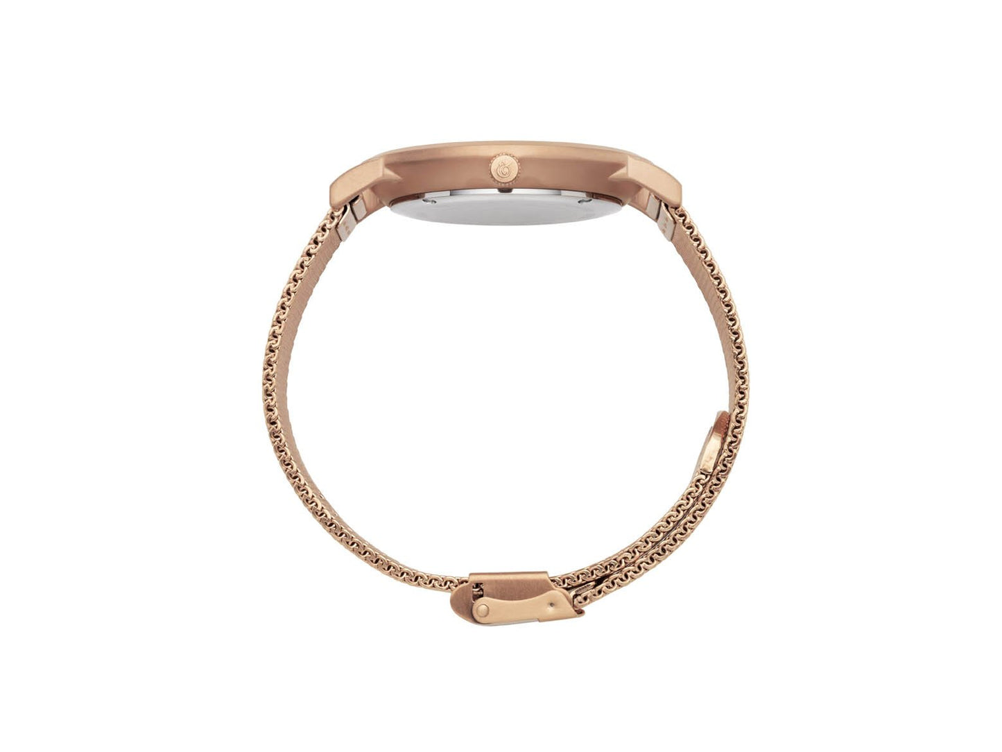 Lj Classic Lugano Milanese 40mm Rose Gold White
