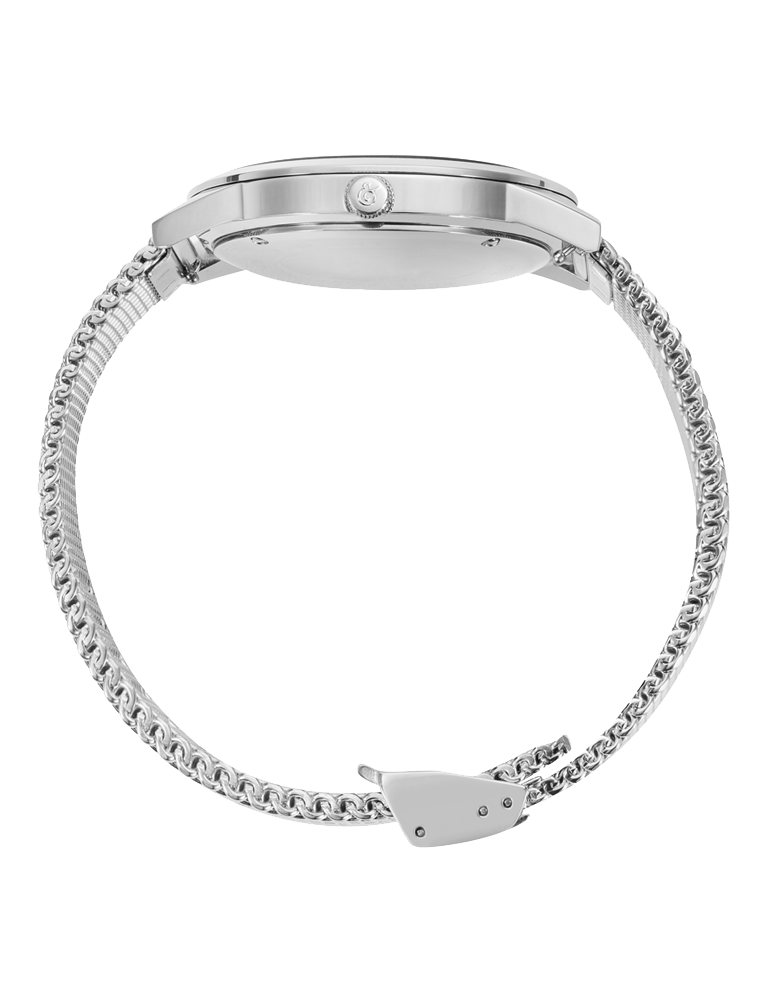 Saxon Milanese 39mm Silver White
