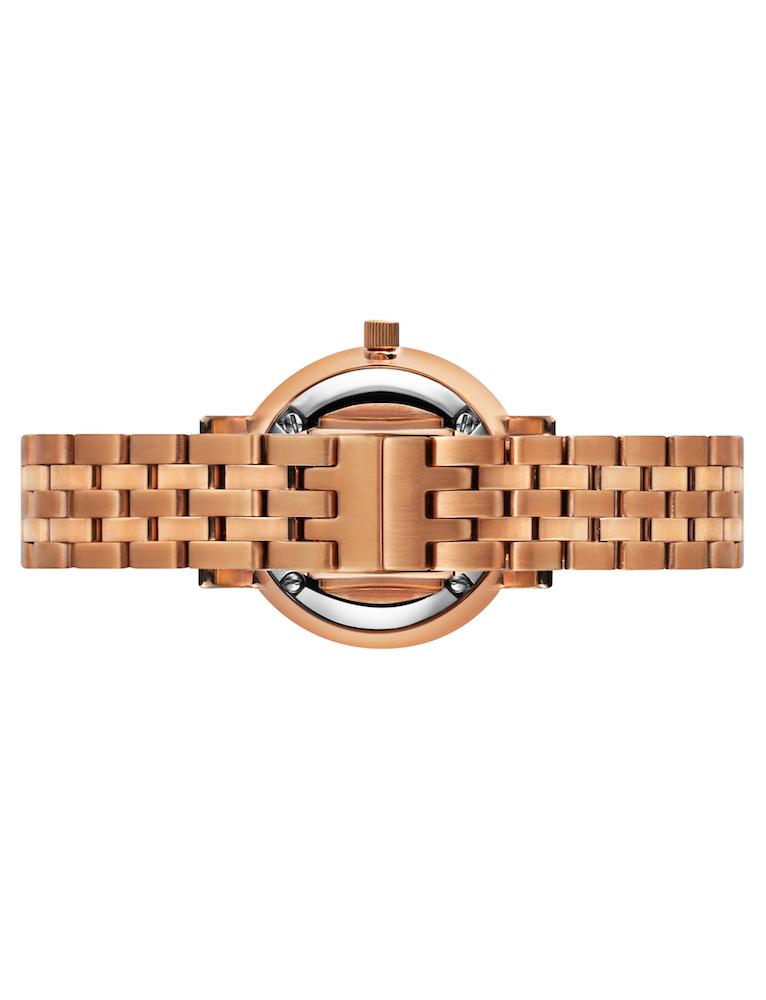 Aurora Vasa Link 26mm Rose Gold White