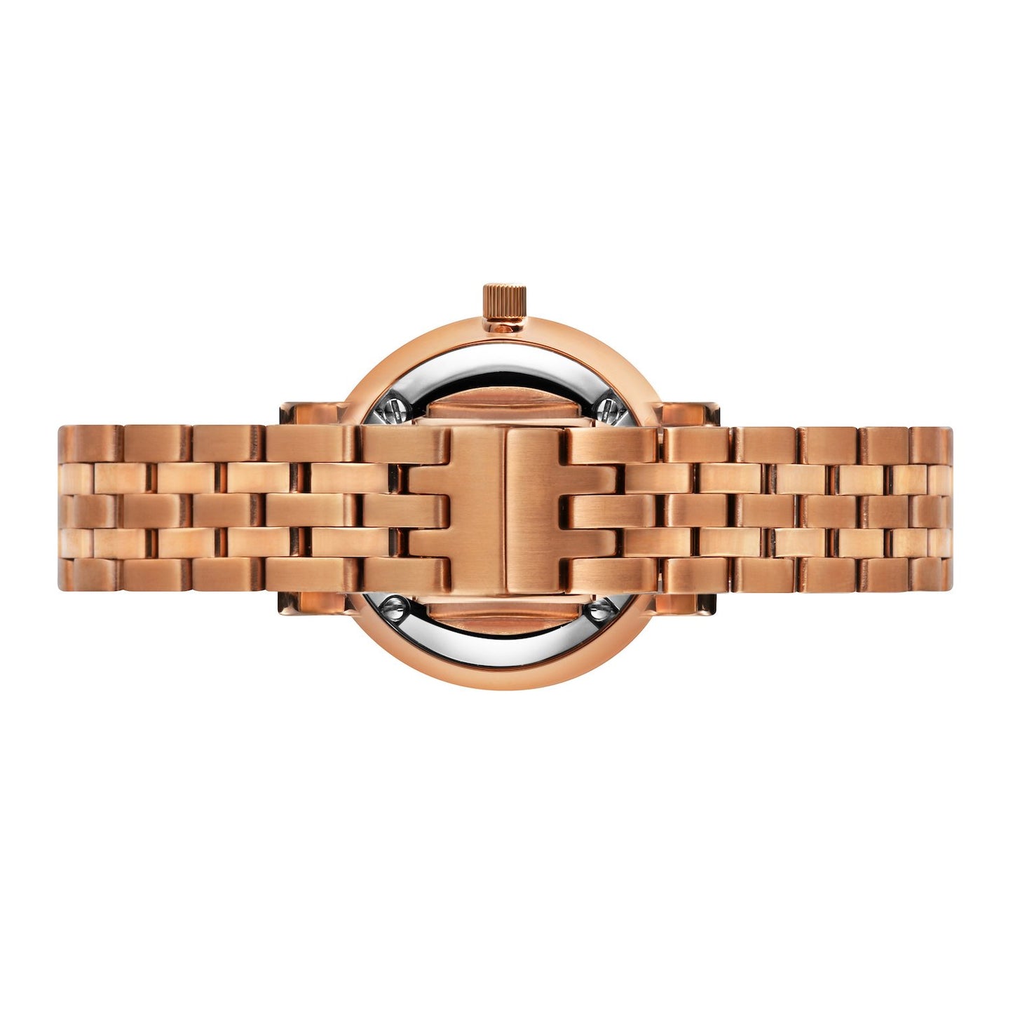 Lj Classic Lugano Vasa Link 26mm Rose Gold White