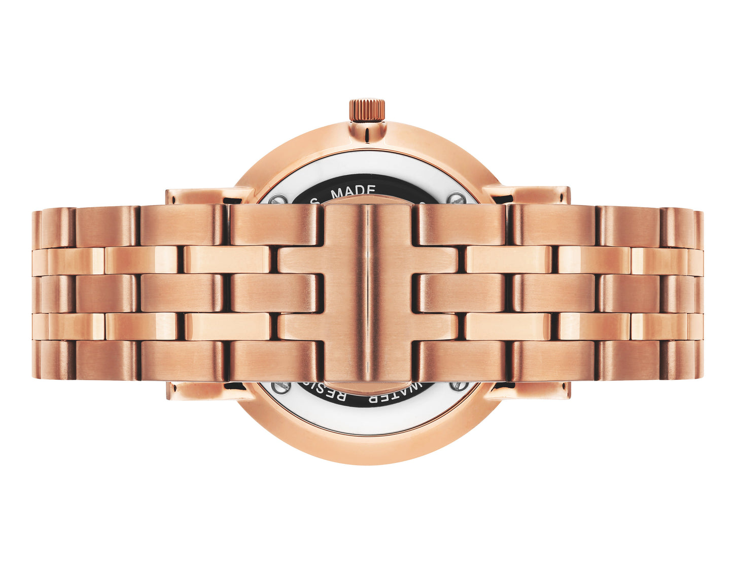 Sloan Guilloche Vasa Link 33mm Rose Gold Black