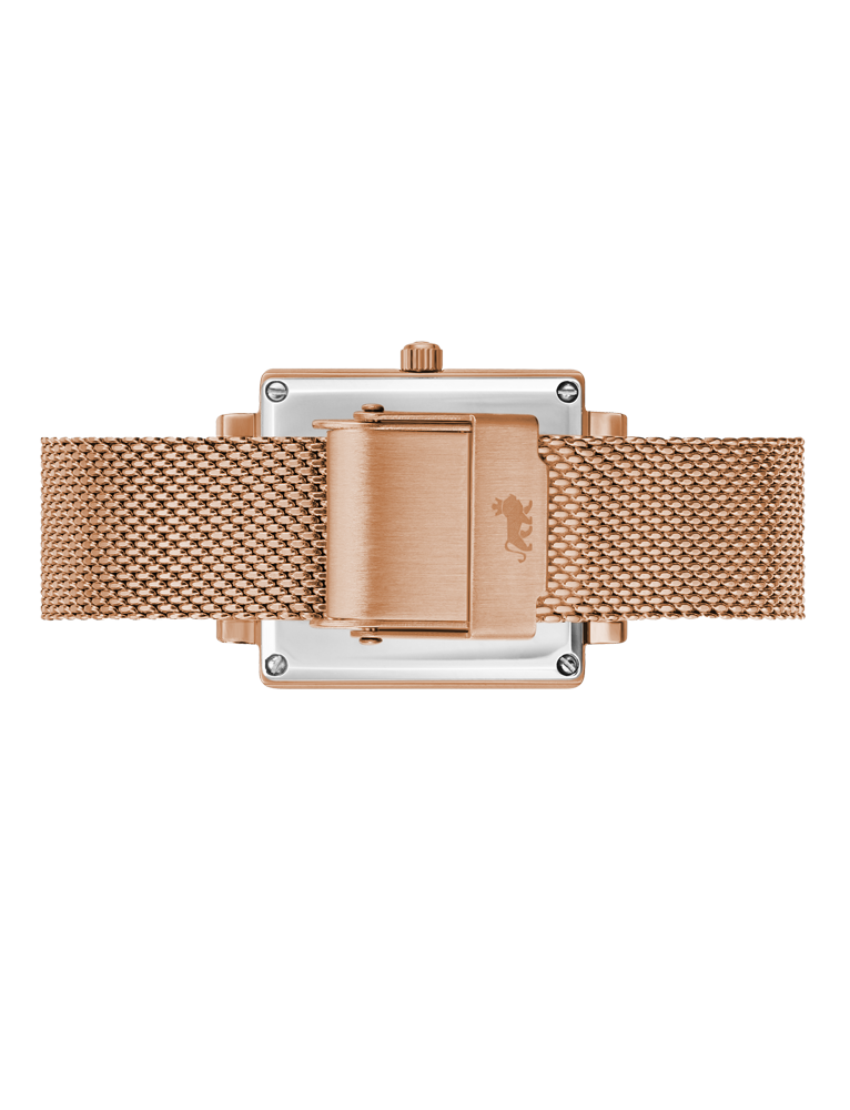Lj Classic Norse Milanese 34mm Rose Gold White