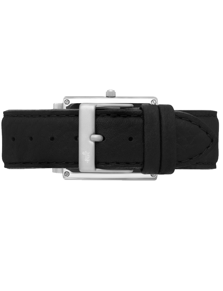 Lj Classic Norse Leather 40mm Silver White