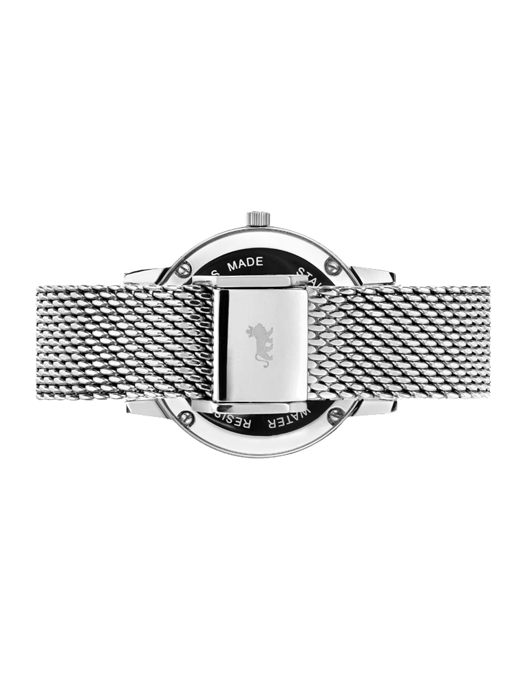 Saxon Milanese 33mm Silver White