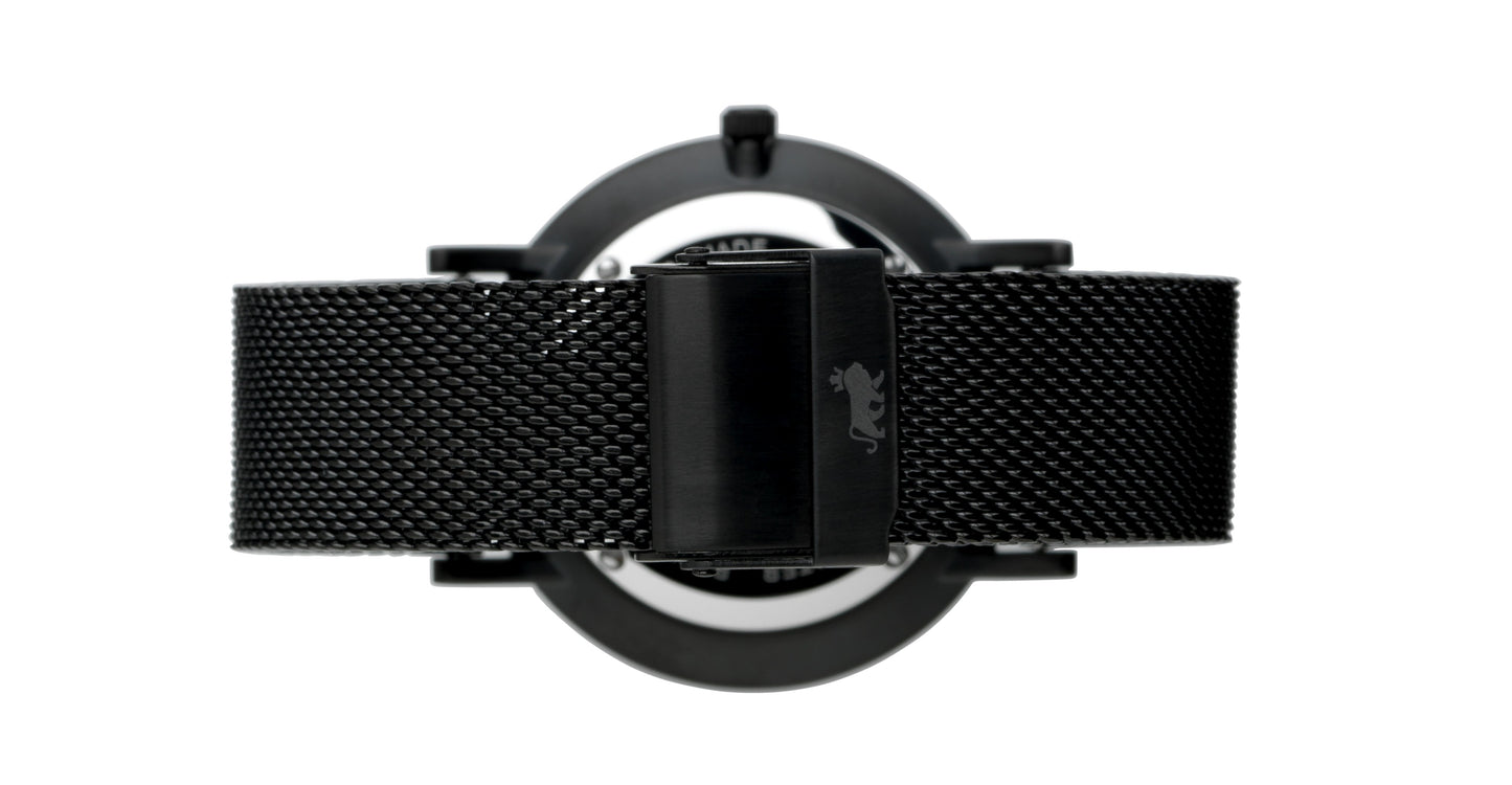 16mm Black Premium Milanese Strap
