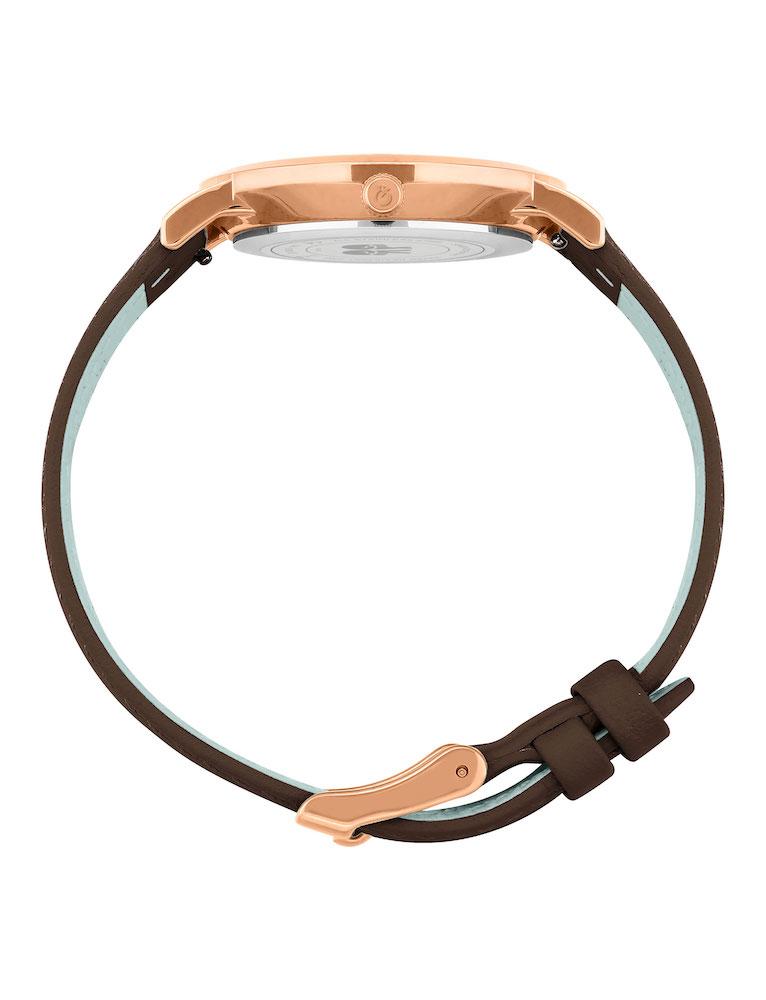 Code Dot Leather 33mm Rose Gold Pink