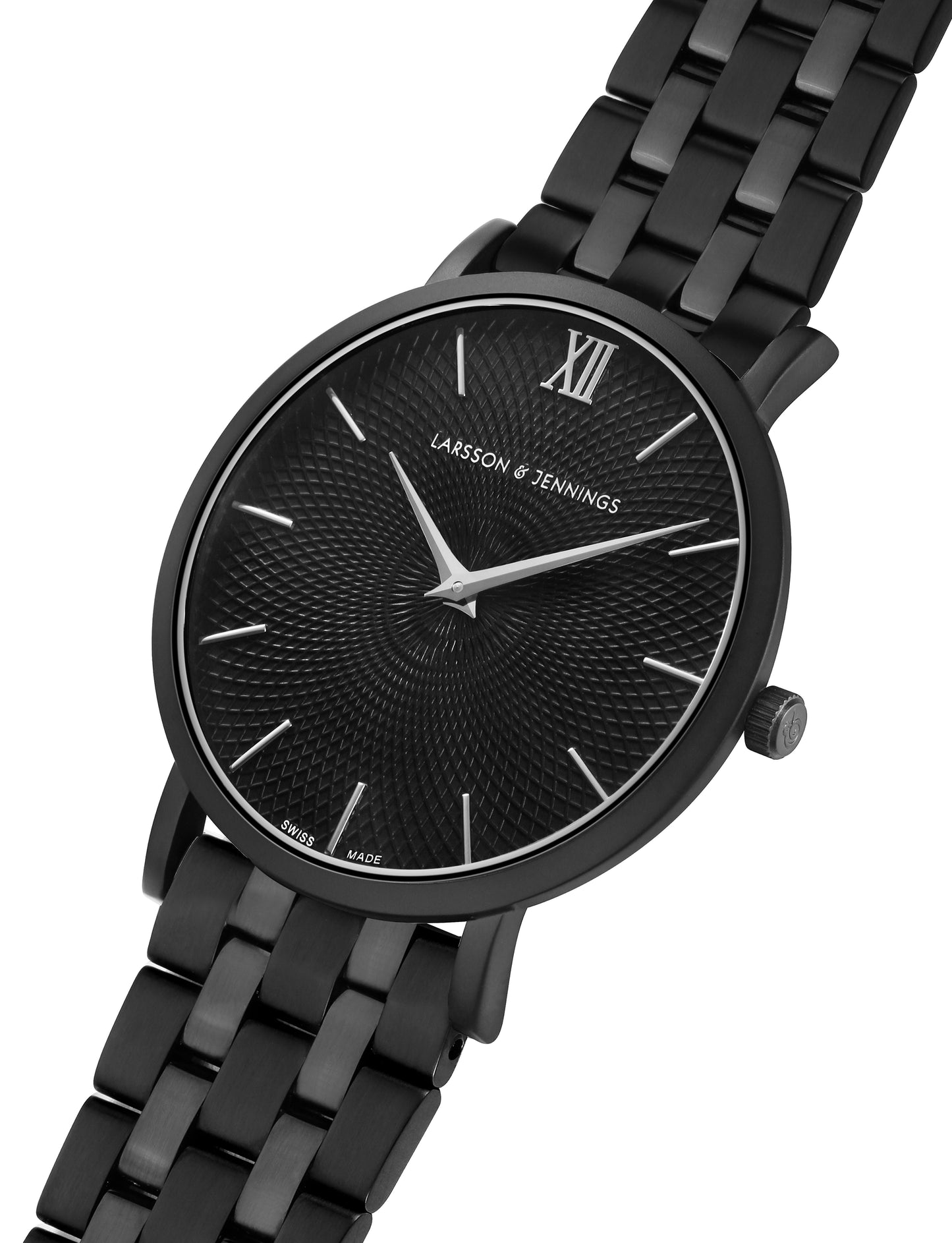 Sloan Guilloche Vasa Link 40mm Black
