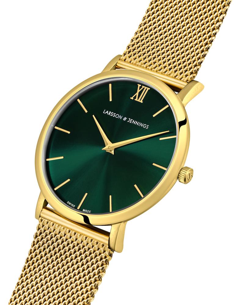 Solaris Lugano Milanese 40mm Gold Green