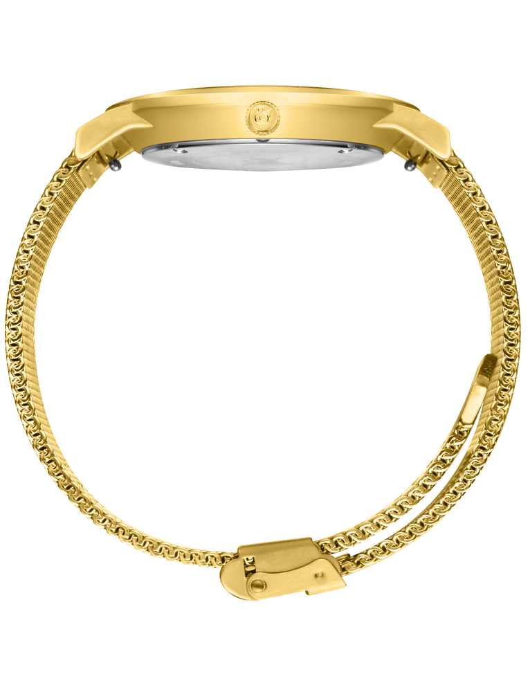 Solaris Lugano Milanese 40mm Gold Green