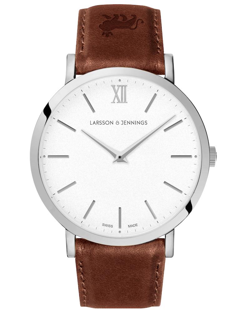 Lugano 40mm Silver Satin-White