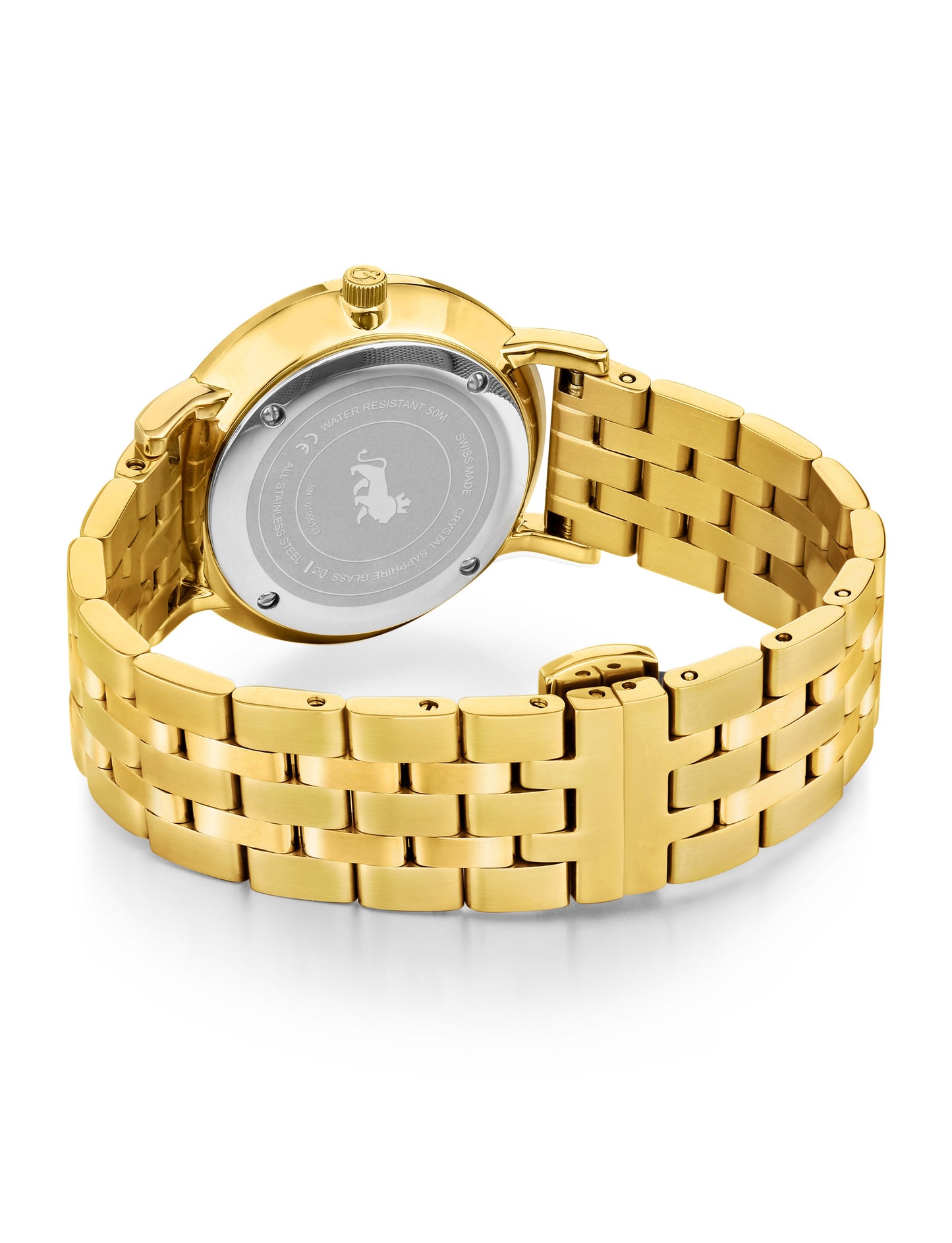 Bernadotte Lugano Vasa Link 33mm Gold Pearl
