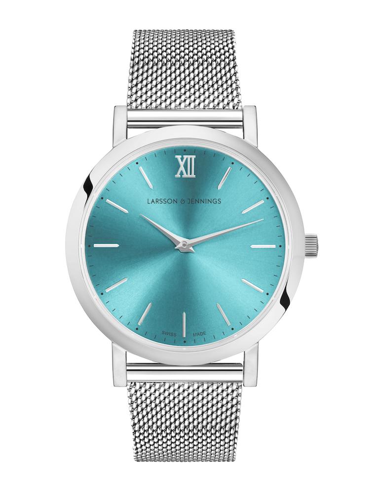 Solaris Lugano Milanese 33mm Silver Aqua