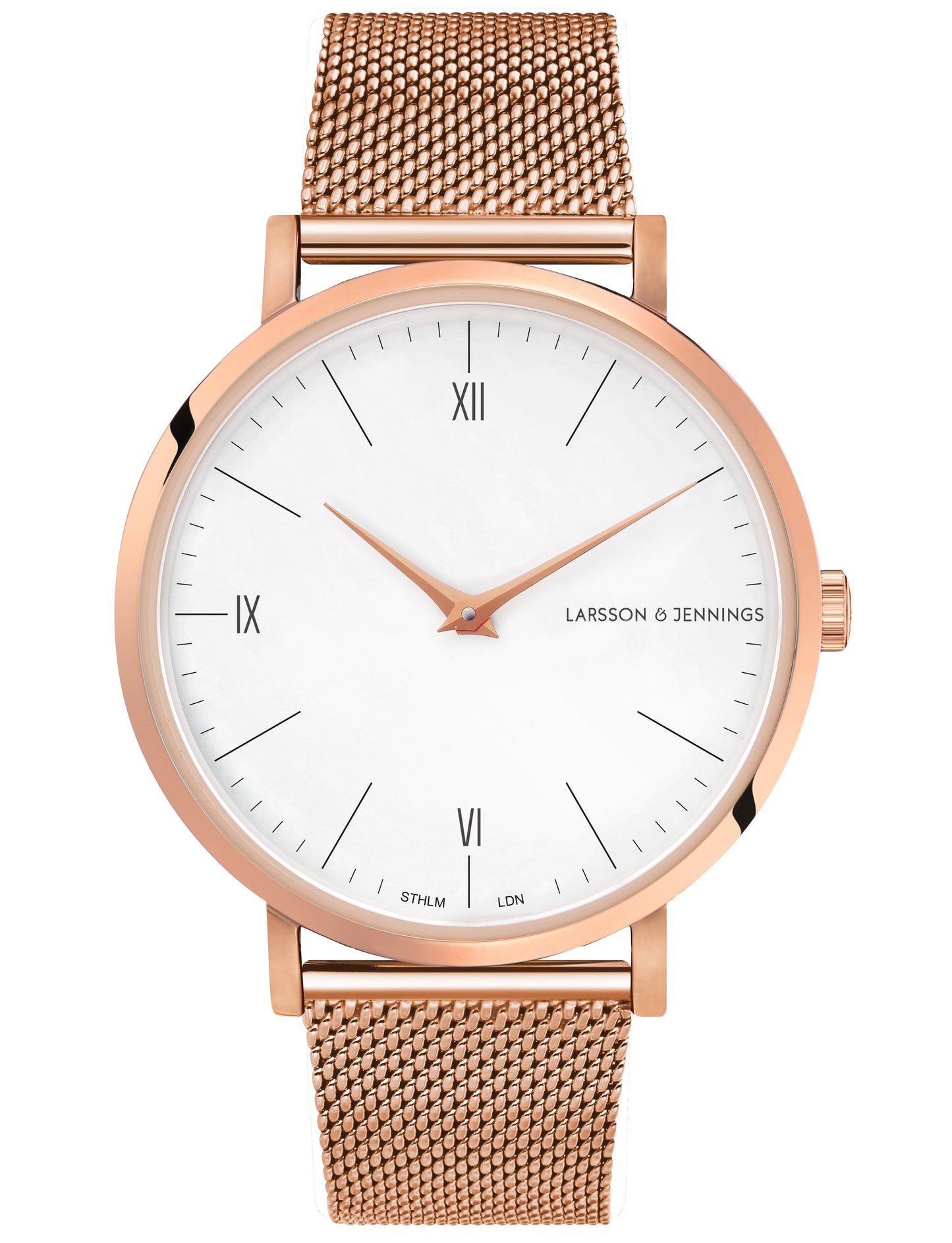 Code Classic Milanese 38mm Rose Gold White