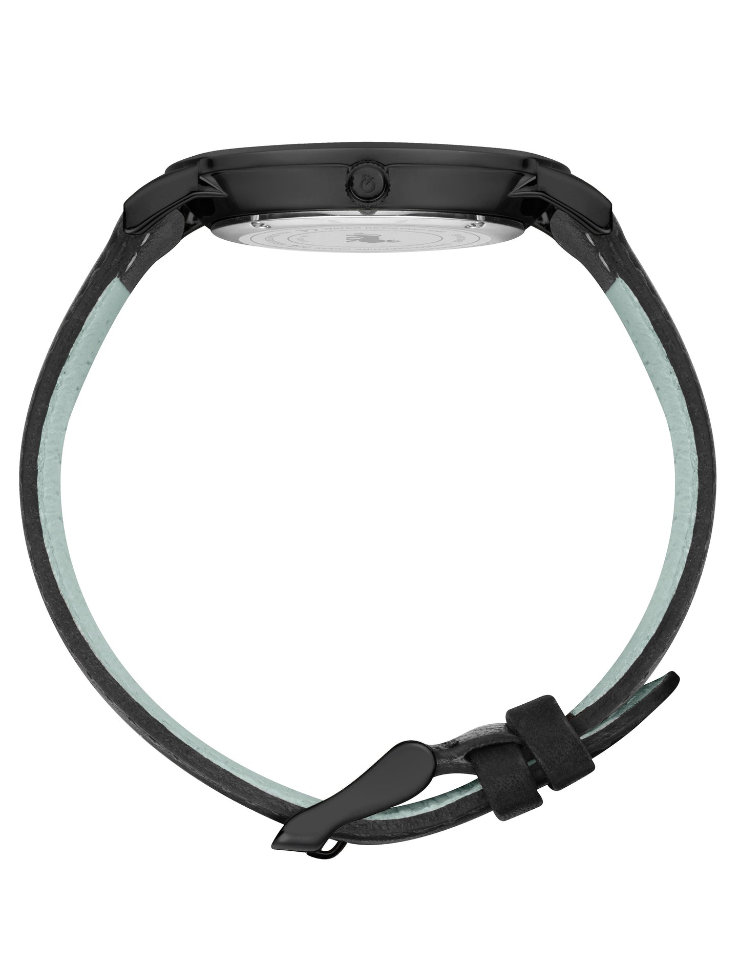 Sloan Guilloche Leather 40mm Black