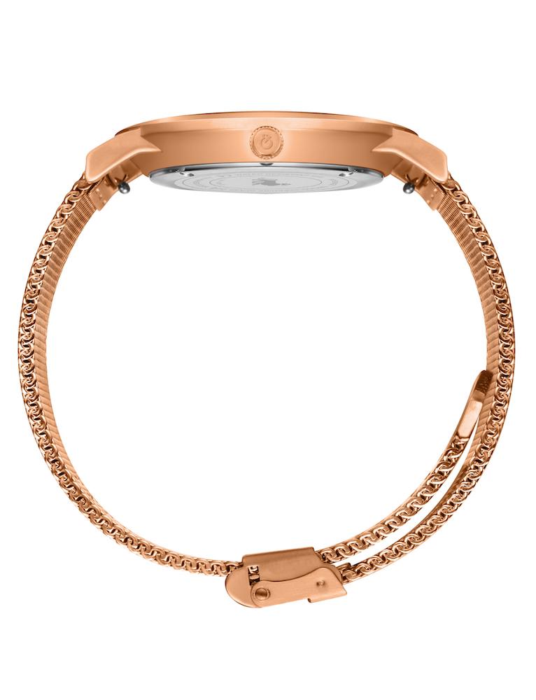 Bernadotte Lugano Milanese 40mm Rose Gold Pearl