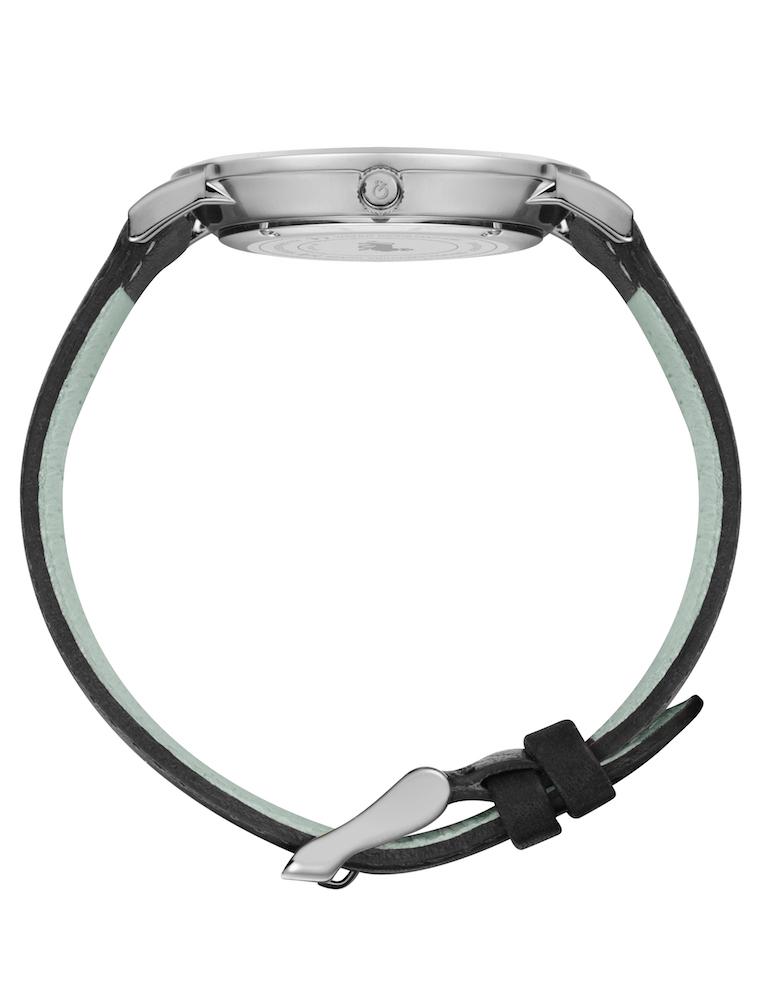 Bernadotte Lugano Leather 40mm Silver Pearl