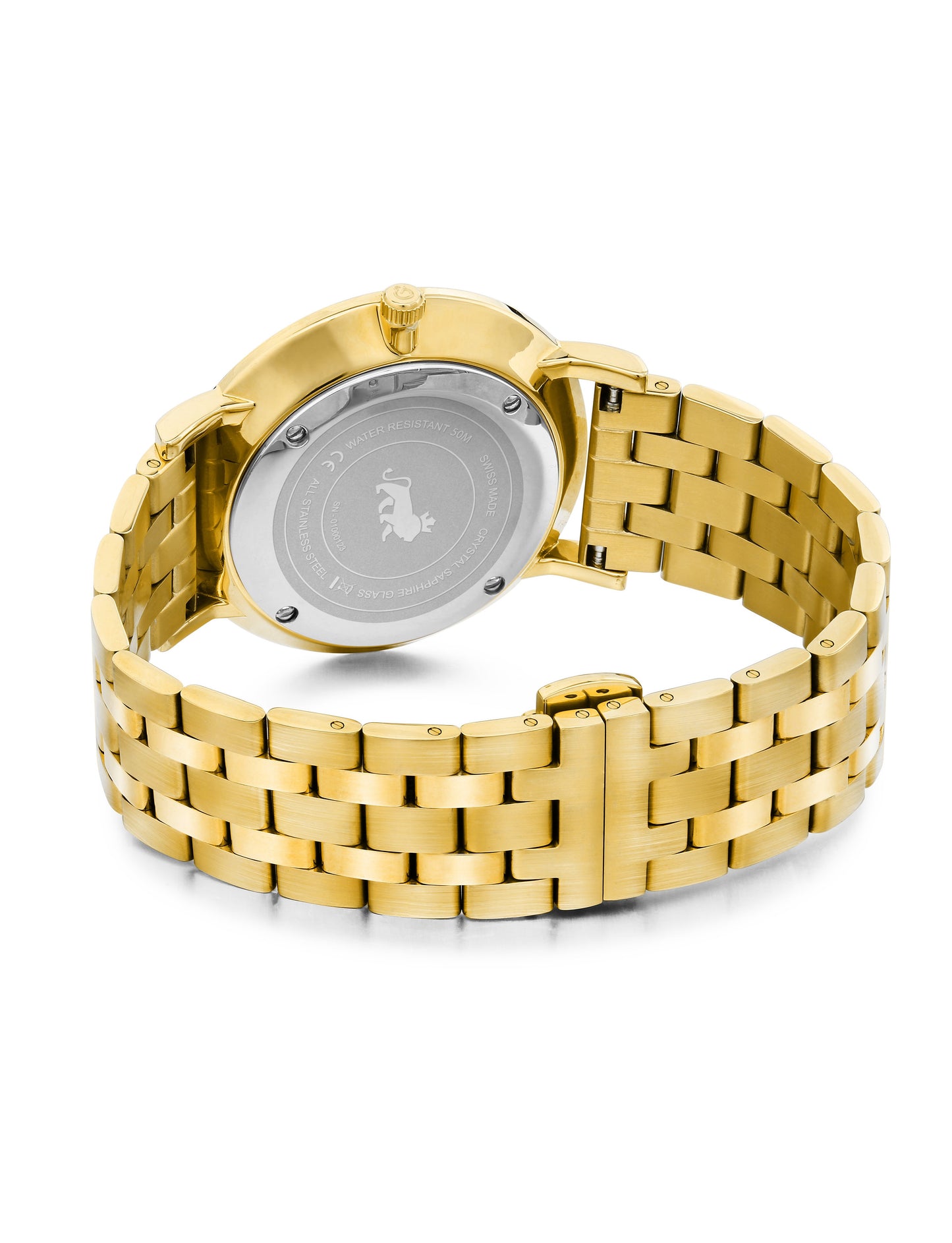 Solaris Lugano Vasa Link 40mm Gold Red
