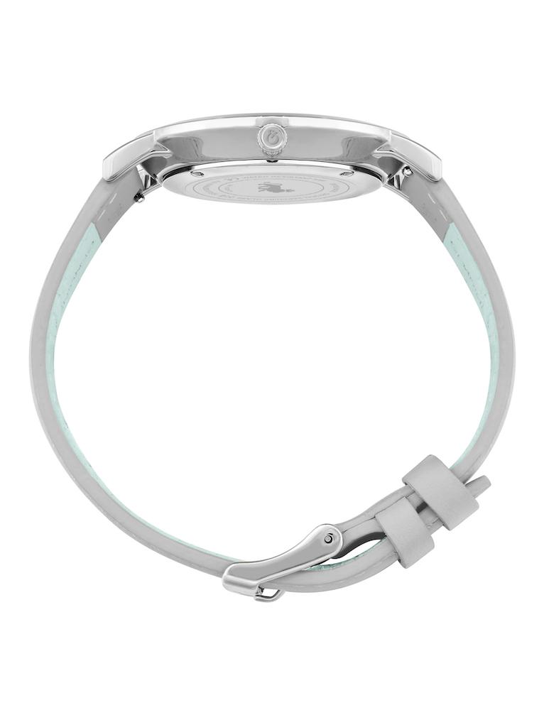 Solaris Lugano Leather 40mm Silver Aqua