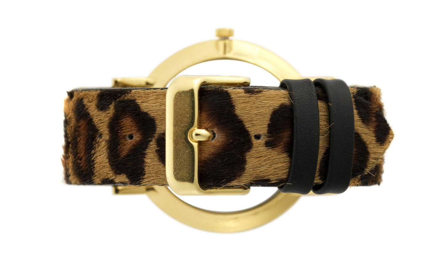 WILD LUGANO 40MM GOLD WHITE LEOPARD