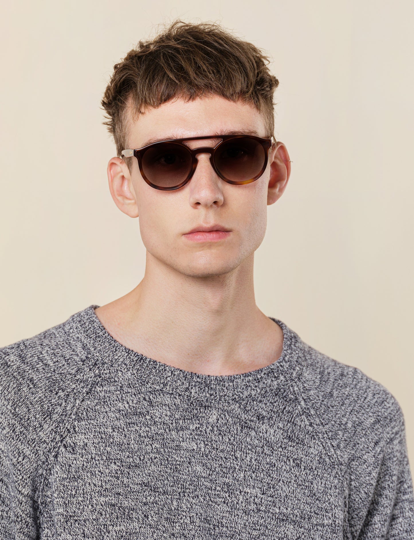 Dark Havana Aviator Sunglasses