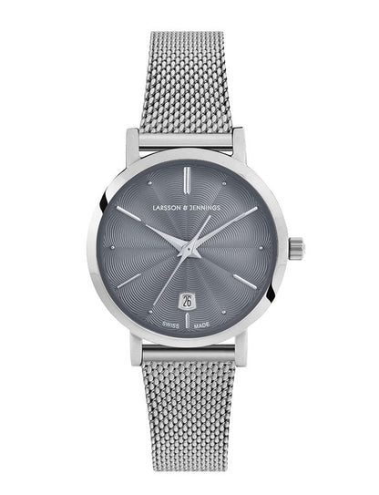 Aurora Milanese 26mm Silver Grey