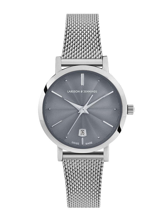 Aurora Milanese 26mm Silver Grey