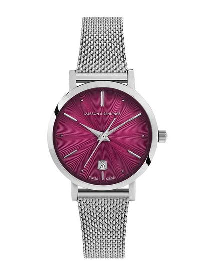 Aurora Milanese 26mm Silver Pink