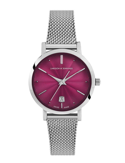 Aurora Milanese 26mm Silver Pink