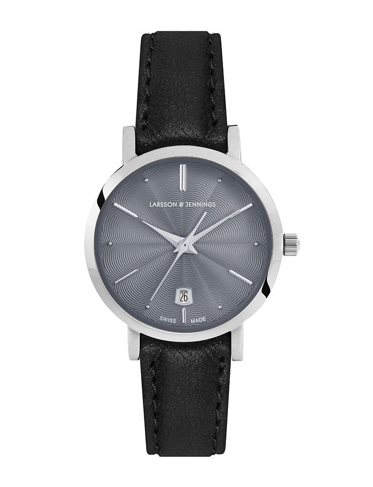 Aurora Leather 26mm Silver Grey