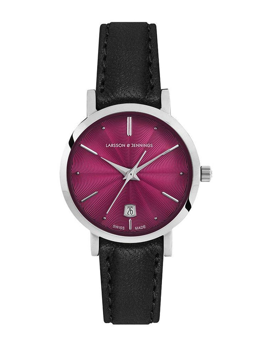 Aurora Leather 26mm Silver Pink