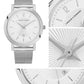 Opera Milanese 33mm Silver White