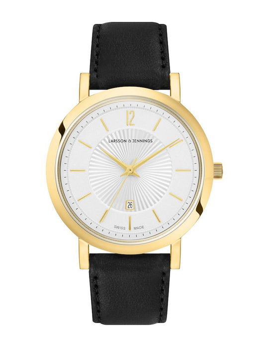 Opera Leather 33mm Gold Silver