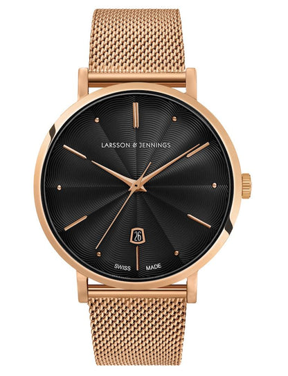 Aurora Milanese 38mm Rose Gold Black