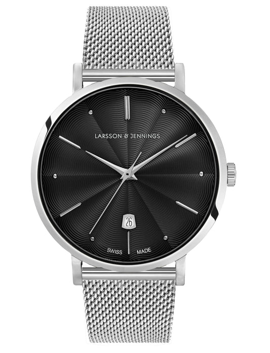 Aurora Milanese 38mm Silver Black