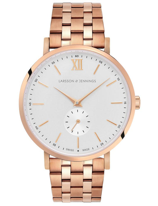 Jura Vasa Link 38mm Rose Gold White